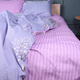 Комплект постільної білизни MirSon Полуторний 143х210 см Бязь 17-0760 Violet blossoms (2200010936629) - зображення 3