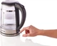Електрочайник Gorenje 1.7л, 2,200 Вт, strix контроль, скло, чорний (K17GDW) - изображение 10