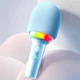 Караоке-мікрофон з акумулятором PlaySound L8 RGB-підсвічування Bluetooth 5.0 AUX Earphones 1200mAh бездротової з колонкою з ефектом зміни голосу Blue - зображення 2