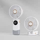 Ручной / настольный вентилятор на аккумуляторе Foldable Fan складной вентилятор с дисплеем, белый (104064570) - изображение 2