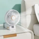 Ручной / настольный вентилятор на аккумуляторе Foldable Fan складной вентилятор с дисплеем, белый (104064570) - изображение 3