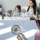 Ручной / настольный вентилятор на аккумуляторе Foldable Fan складной вентилятор с дисплеем, черный (104063999) - изображение 4