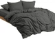 Комплект постельного белья Good-Dream Семейный 2 x 145 x 210 см Grey Сатин (GDSGBS1452102) - изображение 1