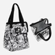 Сумка для ланчу Kite K25-2707-5 Чорна з білим (4063276190819) - зображення 3