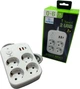 Сітковий фільтр XoKo SP-4-2-1 4 розетки, 3 USB, 2 м White (XK-SP-4-2-1-WH) білий із сірим - изображение 3