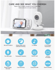 Видеоняня Baby Monitor ABM600-USB Type-c с монитором 3.5'' двусторонней связью и ночным видением - изображение 2