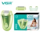 Епілятор 2 в 1 VGR V-758 2 насадки 600mAh Green (9237) - зображення 4