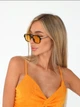 Солнцезащитные очки No Brand авиатор Celebrity с металлическим заушником желтые с черным - изображение 4