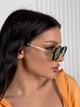 Солнцезащитные очки No Brand авиатор Celebrity с металлическим заушником зеленые (хаки) с черным - изображение 4