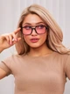 Солнцезащитные очки No Brand авиатор Celebrity с металлическим заушником розовые с черным - изображение 2