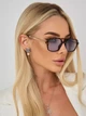 Солнцезащитные очки No Brand авиатор Celebrity с металлическим заушником леопардовые голубые - изображение 2