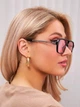 Солнцезащитные очки No Brand авиатор Celebrity с металлическим заушником розовые с черным - изображение 3