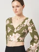 Блузка женская Zara 3278/781 S Хаки (03278781071022) - изображение 4