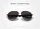 Мужские поляризационные солнцезащитные очки KINGSEVEN 7777 Brown Gradient Gray - изображение 2