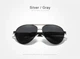 Чоловічі поляризаційні сонцезахисні окуляри KINGSEVEN 7777 Silver Gray - зображення 2