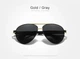Мужские поляризационные солнцезащитные очки KINGSEVEN 7777 Gold Gray - изображение 2