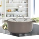 Каструля з кришкою Maestro MR-4009-20 2.3 л 20 см бежева - зображення 1
