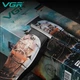 Профессиональный триммер для стрижки волос и бороды VGR V-953 с насадками, окантовка. - изображение 6