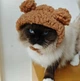 Шапка с ушками для кошек и собак Brown Pet Weight 2-4.5 kg - изображение 11