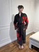 Кимоно женское из плюшевого велюра Red Camellia 29454 XL - изображение 3