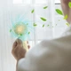 Ручной / настольный вентилятор на аккумуляторе Mini Fan односкоростной мини-вентилятор, 12.8х6.3х4.4 см, желтый (104016338) - изображение 2