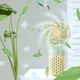 Ручной / настольный вентилятор на аккумуляторе Mini Fan односкоростной мини-вентилятор, 12.8х6.3х4.4 см, желтый (104016338) - изображение 3