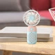 Ручной / настольный вентилятор на аккумуляторе Mini Fan односкоростной мини-вентилятор, 12.8х6.3х4.4 см, голубой (104016172) - изображение 4