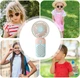 Ручной / настольный вентилятор на аккумуляторе Mini Fan односкоростной мини-вентилятор, 12.8х6.3х4.4 см, голубой (104016172) - изображение 7