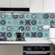 Самоклеящаяся ПВХ плитка Patchwork 20x20 см, 10 шт, водостойкие панели для стен и пола (0,4 м²) узор № 17 - изображение 10