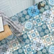 Самоклеюча ПВХ плитка Patchwork 20x20 см, 10 шт, водостійкі панелі для стін і підлоги (0,4 м²) візерунок № 4 - зображення 9