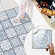 Самоклеящаяся ПВХ плитка Patchwork 20x20 см, 10 шт, водостойкие панели для стен и пола (0,4 м²) узор № 7 - изображение 13