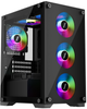 Корпус 1stPlayer X2-M-BK-4F1 Black - зображення 6