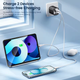 Блок быстрой зарядки с цифровым дисплеем Toocki 33W GAN Display Type-c USB - изображение 4