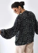 Блузка летняя Oversize из принтованной вискозы, XL-3XL - изображение 3