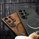 Шкіряний чохол LuxLeather MagCover для Samsung Galaxy S25 Ultra Коричневий (6120112) - зображення 6