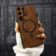 Шкіряний чохол LuxLeather MagCover для Samsung Galaxy S25 Ultra Коричневий (6120112) - зображення 2
