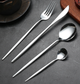 Набір столових приборів Modern glossy silver на 6 персон 24 предмети - зображення 5