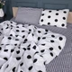 Комплект постельного белья MirSon полуторный евро 160x220 см 17-0664 Cell Circles бязь (2200010037852) - изображение 1