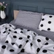 Комплект постельного белья MirSon полуторный евро 160x220 см 17-0664 Cell Circles бязь (2200010037852) - изображение 2