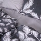 Комплект постільної білизни MirSon Полуторний Євро 160х220 см 17-0591 Feathers Black Бязь (2200007105144) - зображення 2