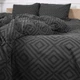 Підковдра MirSon Двоспальна 175х210 см Бязь 17-0625 Geometry Graphite (2200008204877) - зображення 5
