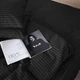 Пододеяльник MirSon Полуторный 143х210 см Бязь 17-0611 Stripe Black (2200008199524) - изображение 5