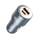 Автомобільний зарядний пристрій usb+type-c 3а XO, XO-CC47-BK - зображення 4