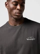 Футболка хлопковая длинная мужская Wrangler 112362366 2XL Черная с принтом (5401139213005) - изображение 4