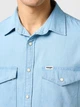 Рубашка джинсовая мужская Wrangler 112362749 S Голубая (5401139260108) - изображение 4