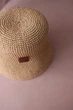 Летняя шляпа из рафии ZHDANOVA BAGS&HOME bucket hat цвет соломенный - изображение 4