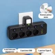 Мережевий фільтр - четверник з портами USB, Type-C та підсвіткою Cargar перехідник на 4 розетки з вимикачами, чорний (104174927) - зображення 6