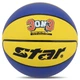 Баскетбольный мяч №6 STAR 3ON3 Полиуретан для зала для улицы желто-синий BB4136C - изображение 1