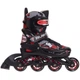 Роликовые коньки раздвижные детские Zelart Z-2923 S (30-33) (PL, PVC, колесо PU, черный-красный) - изображение 3