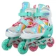 Роликовые коньки раздвижные Banwei 901-3 S (31-34) (полиэстер, PVC, колесо-PU, Мятный-белый) - изображение 6